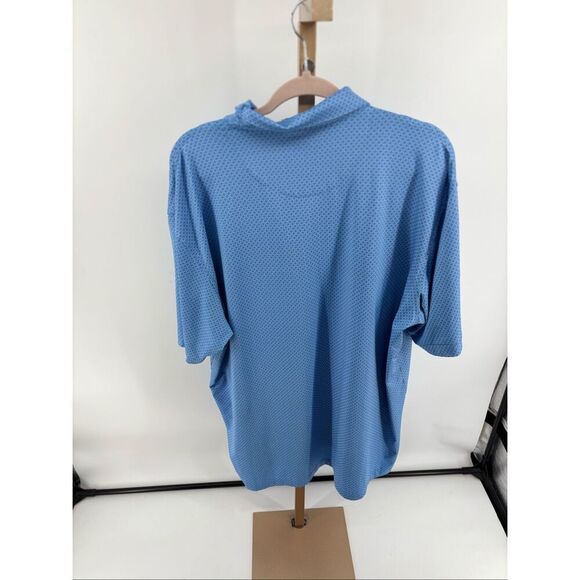 PETER MILLAR SUMMER COMFORT MEN Size XL GOLF POLO SHIRT BLUE Sand Valley Logo - Picture 9 of 9